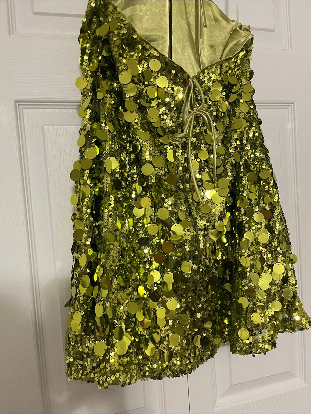 Fluorescents Halter Mini Dress Green - Picture 6 of 7
